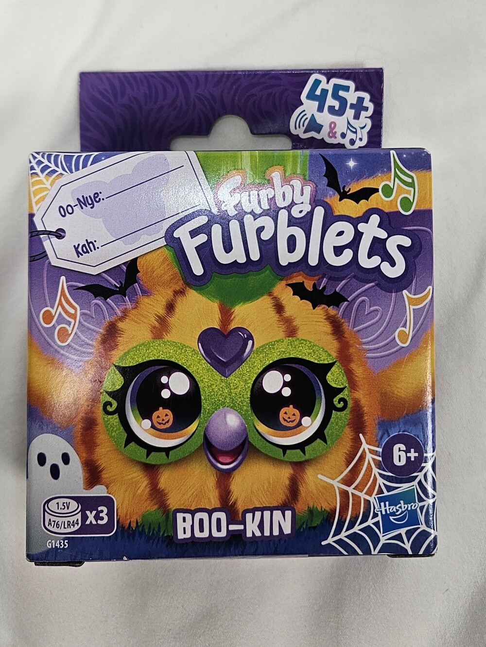 Furby Furblets Boo-Kin Mini Pumpkin NIB Speaks, Music, Pretend Feeds 45+ Sounds